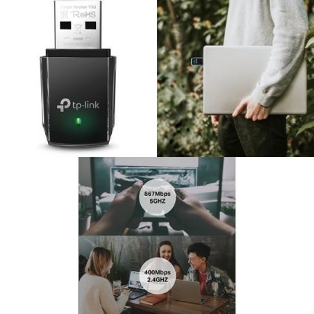 TP-Link Netværksadapter SuperSpeed USB 3.0 1.2Gbps Trådløs